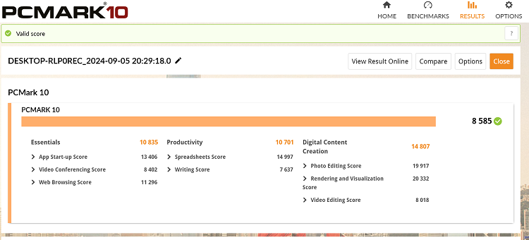 Core i9-14900HXpcmark10