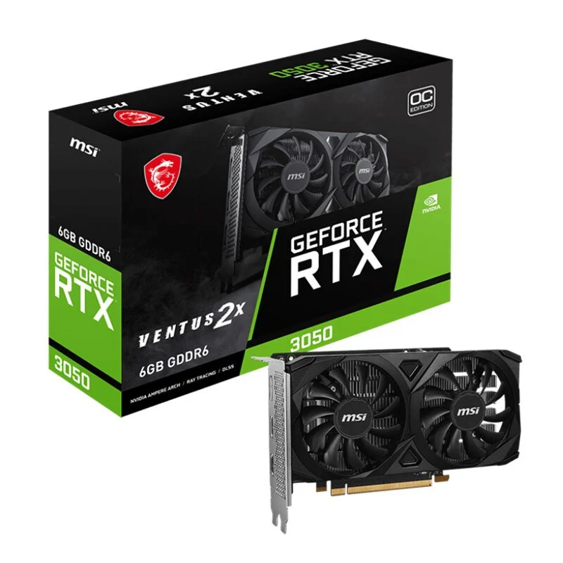 MSI GeForce RTX 3050 VENTUS 2X E 6G OC