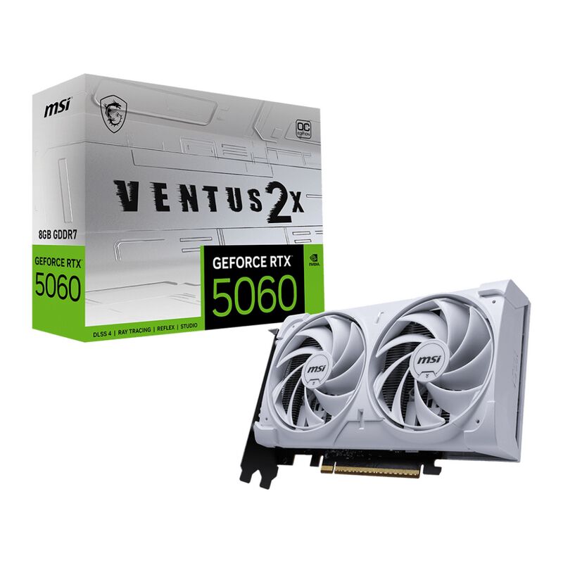 MSI GeForce RTX 5060 8G VENTUS 2X OC WHITE