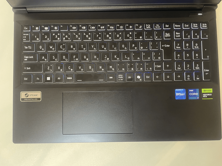 GALLERIA RL7C-R55-5N-keyboard