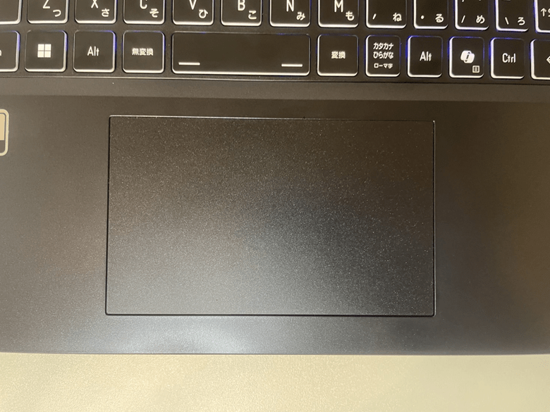 GALLERIA RL7C-R55-5N-touchpad