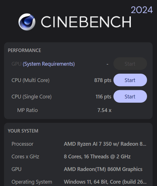 GALLERIA XL7R-R56-6A-cinebench2024