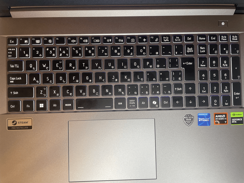 GALLERIA XL7R-R56-6Akeyboard