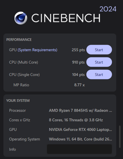 Lenovo LOQ 15AHP9-cinebench2024