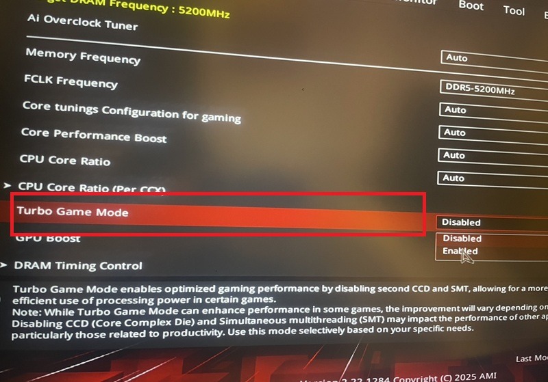 Ryzen 9 9950Xturbogamemode