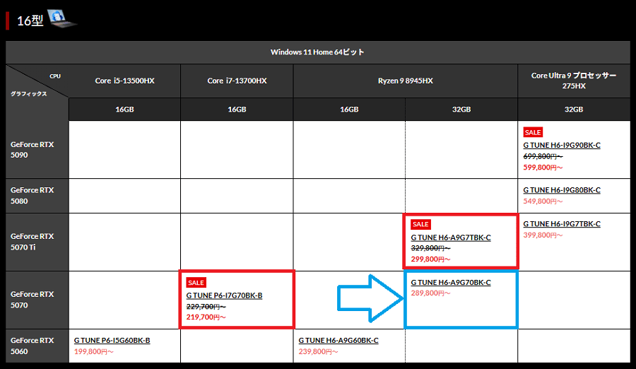 G-TUNE-H6-A9G70BK-Clineup