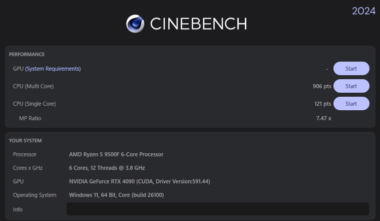 Ryzen 5 9500F-cinebench2024