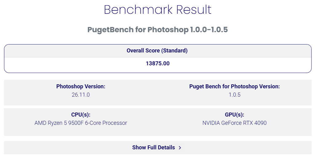 Ryzen 5 9500F-photoshoppuget