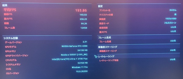 Core Ultra 7 270K Plus-cyberpunk2077